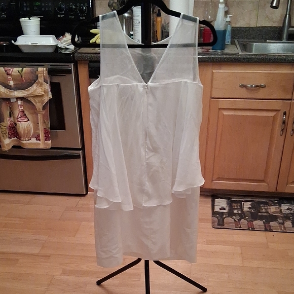 Vince Camuto Chic White Layered Midi Dress - Picture 4 of 10